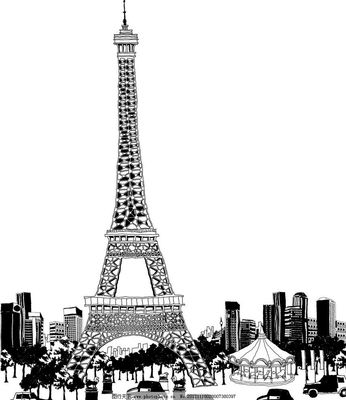 城市建筑剪影圖片