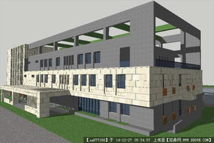 企業(yè)辦公樓建筑方案 SU精品建筑設(shè)計(jì)模型解析與構(gòu)思